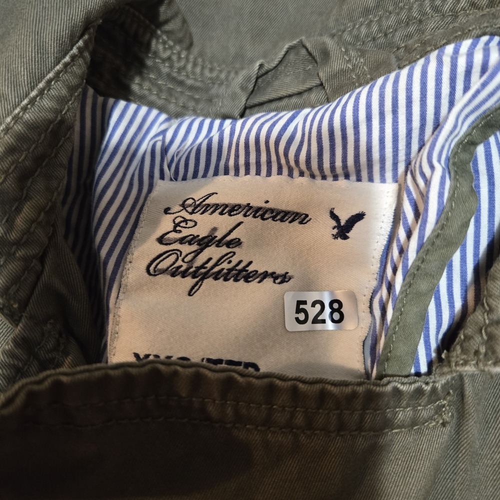 Women's American Eagle Olive Green Jacket Size XXSmall 100% COTTON! - Picture 13 of 13